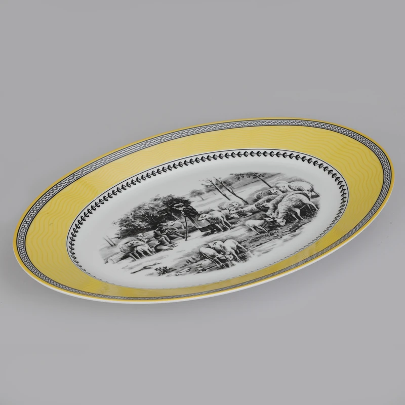 عکس شماره 33 : سرویس چینی 102 پارچه غذا خوری چینی زرین ایران سری ایتالیا اف مدل ویلیج درجه یک