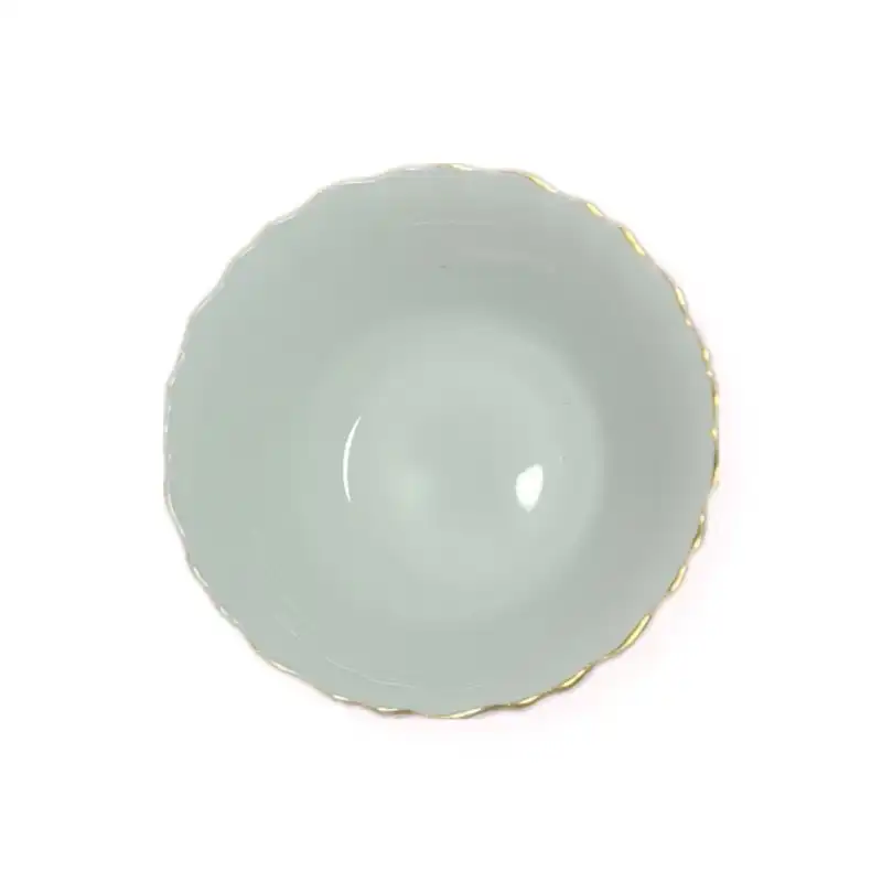 پیاله ماست خوری مدل لب طلا بسته 6 عددی