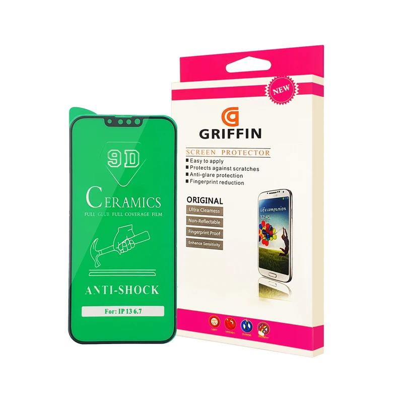 محافظ صفحه نمایش سرامیکی گریفین مدل FLCRG GN pl مناسب برای گوشی موبایل اپل iPhone 13 Pro Max