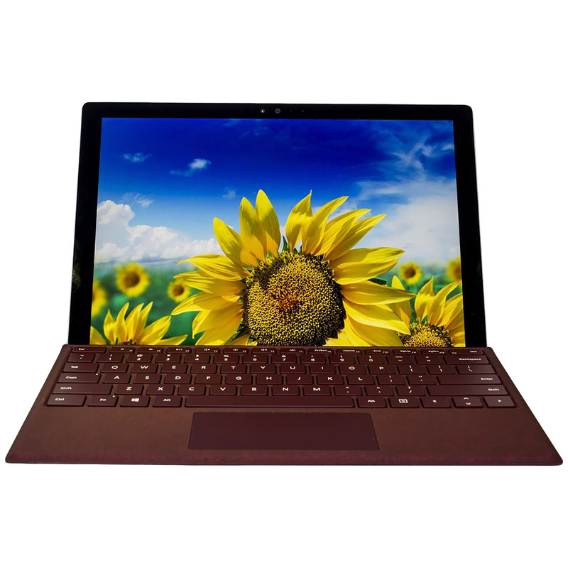تبلت مایکروسافت مدل Surface Pro 2017 - F به همراه کیبورد Burgundy Signature Type Cover - ظرفیت 1 ترابایت
