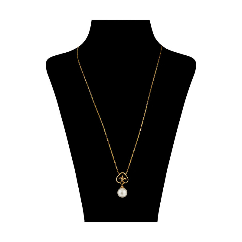 گردنبند طلا 18 عیار زنانه فلامینگو تاج مدل 1A237