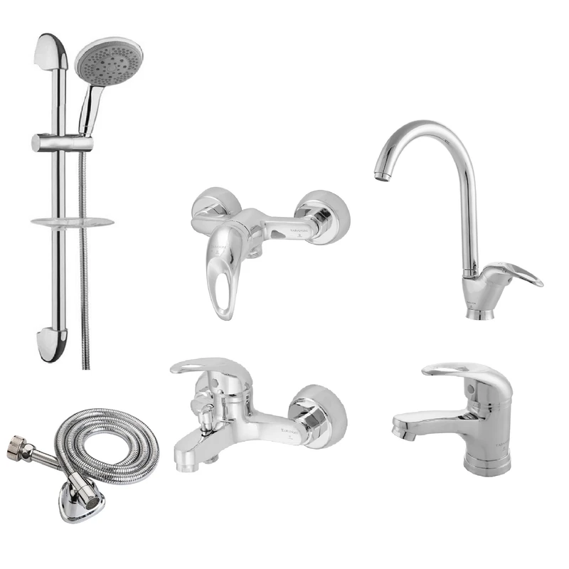 ست شیرآلات ترنم مدل سولار پلاسK مجموعه 6 عددی 