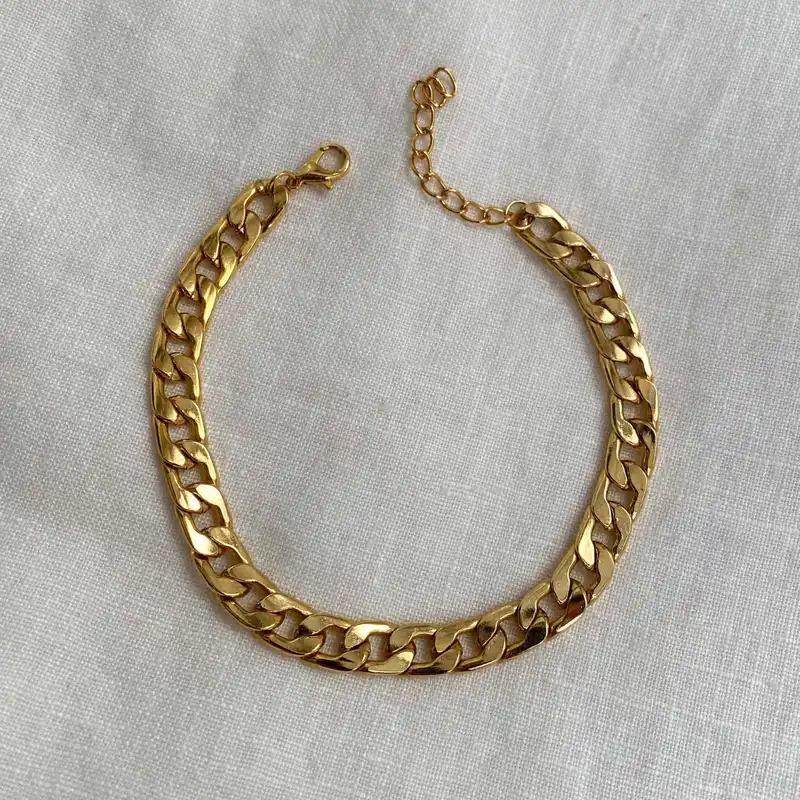 دستبند زنانه مدل زنجیر استیل کد 05