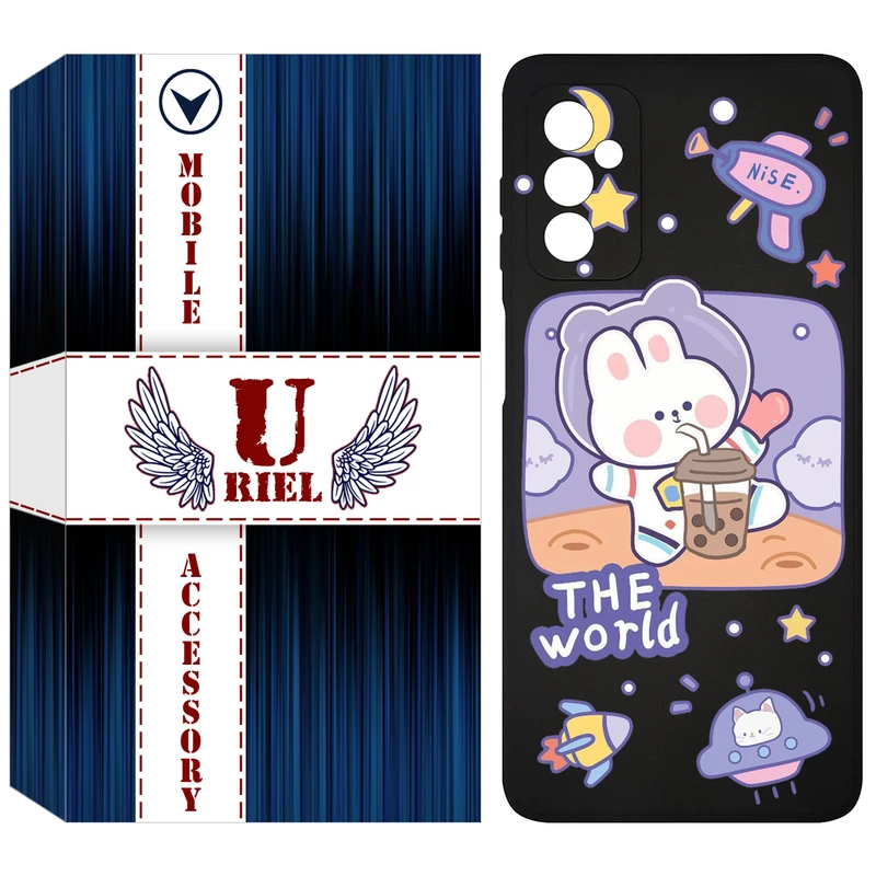 کاور یوریل مدل KSH کد 8 طرح خرگوش فضانورد مناسب برای گوشی موبایل سامسونگ Galaxy M23