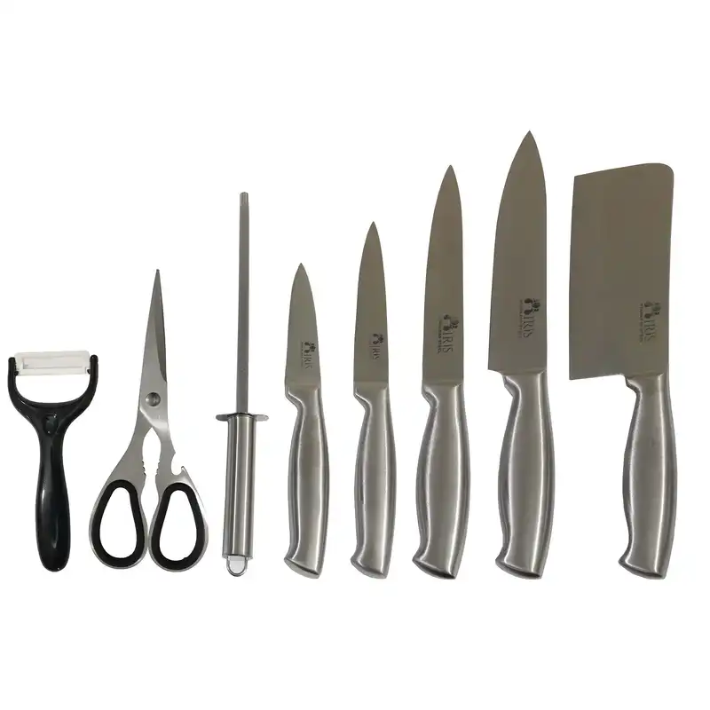 سرویس چاقو آشپزخانه 9 پارچه آیریس مدل 11