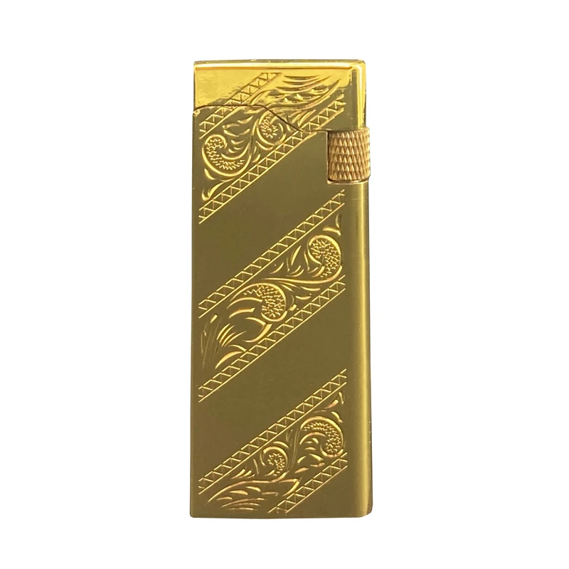 فندک گازی مدل چرخ بغل باریک طرح اسلیمی کد DKD-1305