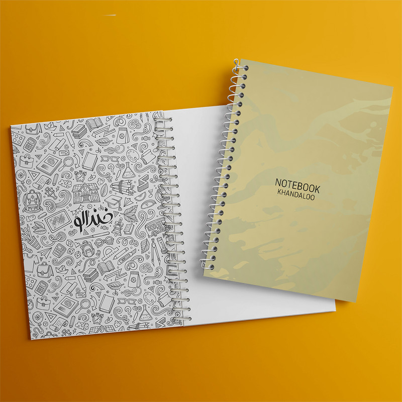 دفتر ژورنال نویسی 50 برگ خندالو مدل نقطه ای طرح مینیمال کد N1506