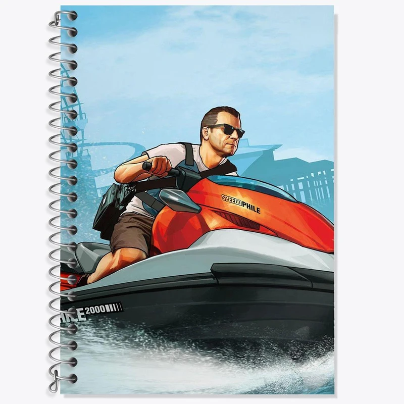 دفتر لغت 50 برگ خندالو مدل مایکل جی تی ای GTA کد 30665