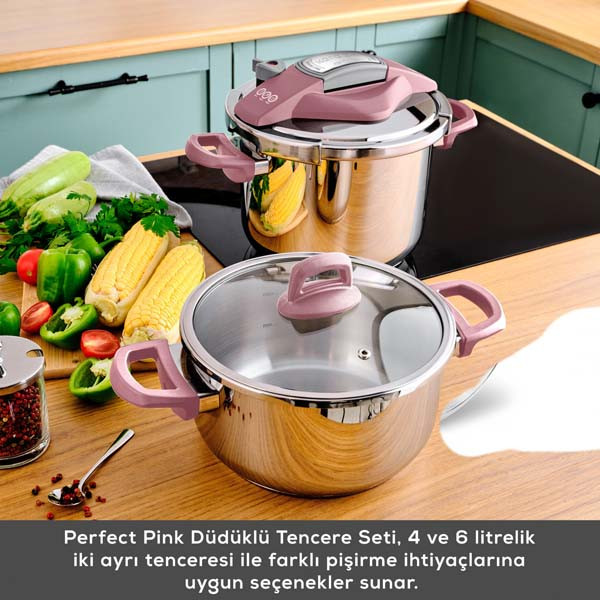 زودپز دوقلو کاراجا مدل Perfect گنجایش 4 و 6 لیتری