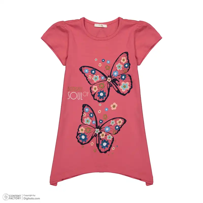 ست تی شرت و شلوارک دخترانه اوزکان مدل ترک 3411182