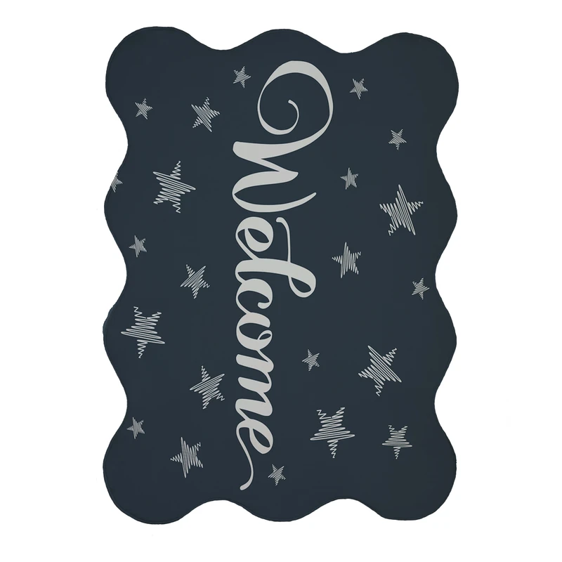 پادری مدل دالبر طرح  WeLcome کد 8482 سایز 80x110 سانتی متر 