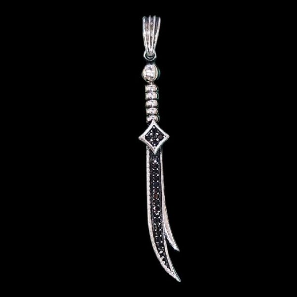 آویز گردنبند نقره مدل شمشیر ذوالفقار کد 8333