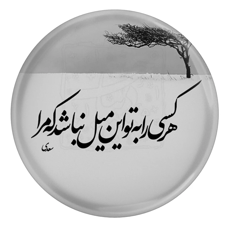 مگنت مدل شعر سعدی و هر کسی را به تو این میل نباشد که مرا S12191 
