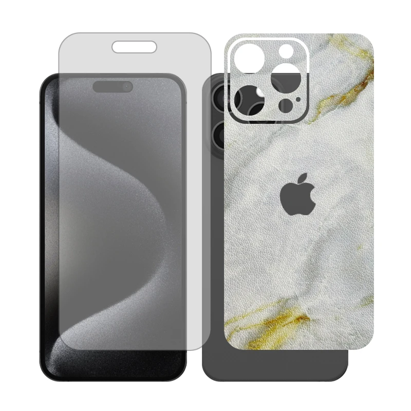 محافظ صفحه نمایش شفاف گلس مدل Together مناسب برای گوشی موبایل اپل iPhone 15 Pro Max به همراه برچسب پوششی پشت گوشی 