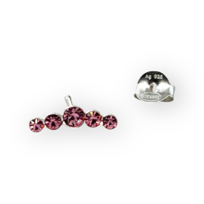 گوشواره نقره زنانه آی ام مدل هلال لوکس