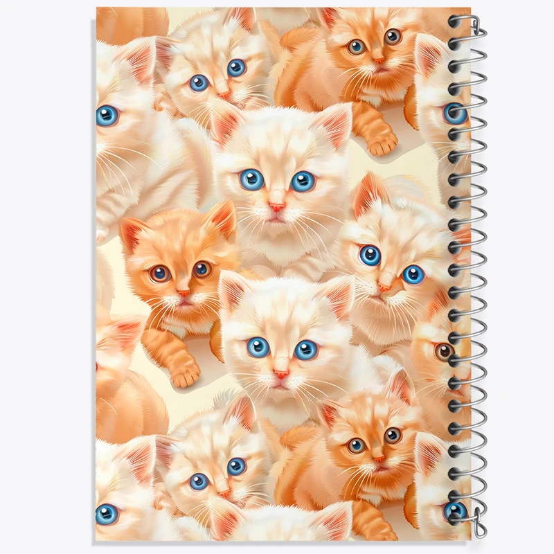 دفتر ژورنال نویسی 50 برگ خندالو مدل نقطه ای طرح گربه (Cat) کد N480