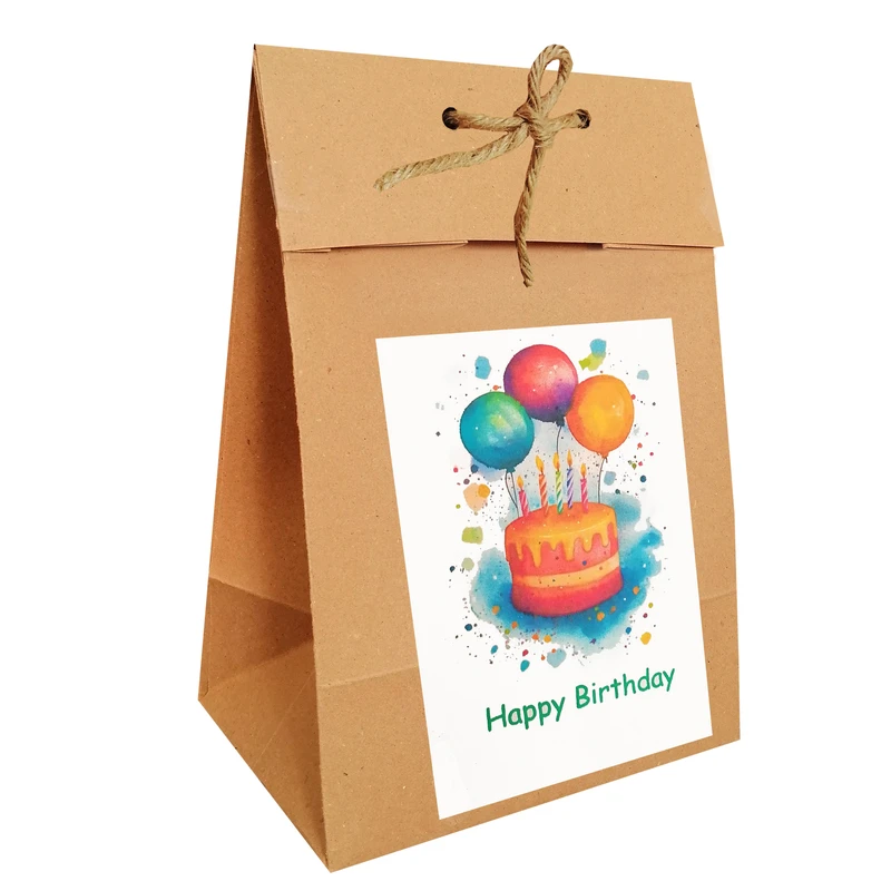 پاکت هدیه مدل Happy birthday مجموعه 10 عددی