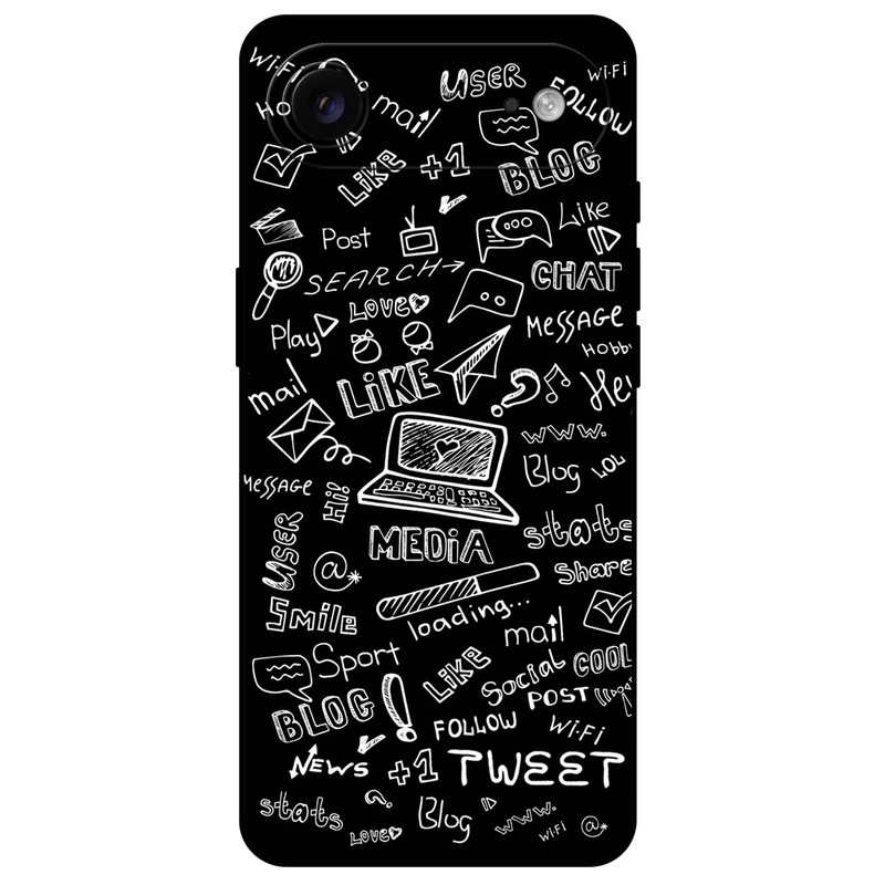 کاور مگافون طرح رسانه های اجتماعی مدل 1898 مناسب برای گوشی موبایل اپل iPhone 17 Air