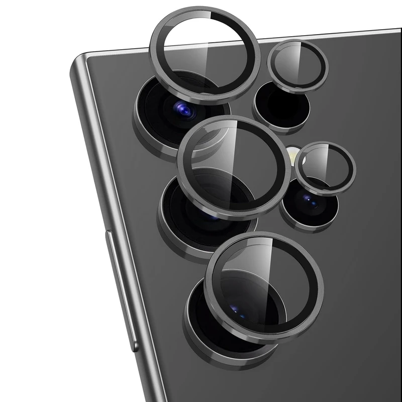 محافظ لنز دوربین گوف مدل Metal مناسب برای گوشی موبایل سامسونگ Galaxy S24 Ultra