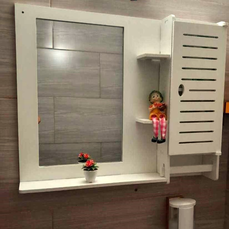 ست آینه و باکس سرویس بهداشتی خونه خاص مدل خطی کد 5646