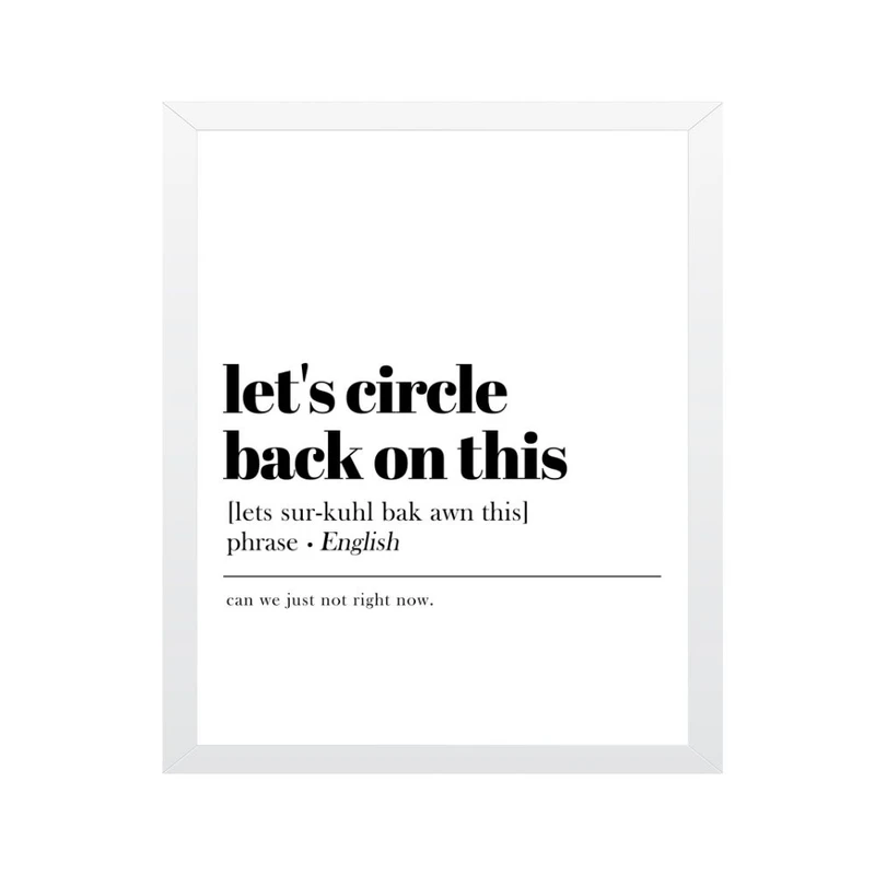 تابلو مدل دیکشنری تعریف بیا برگردیم به این موضوع