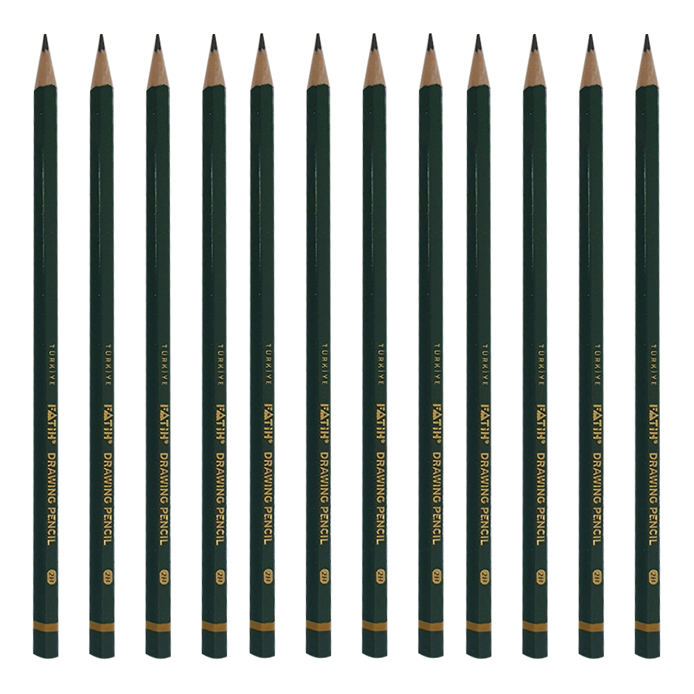 مداد طراحی فاتح مدل 2H بسته 12 عددی