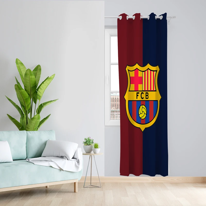 پرده طرح بارسلونا مدل مخمل پانچی کد L 1200 Z سایز 140x200 سانتی متر