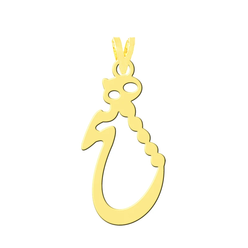 آویز گردنبند طلا 18 عیار زنانه کرابو طرح هیچ مدل Kr3247