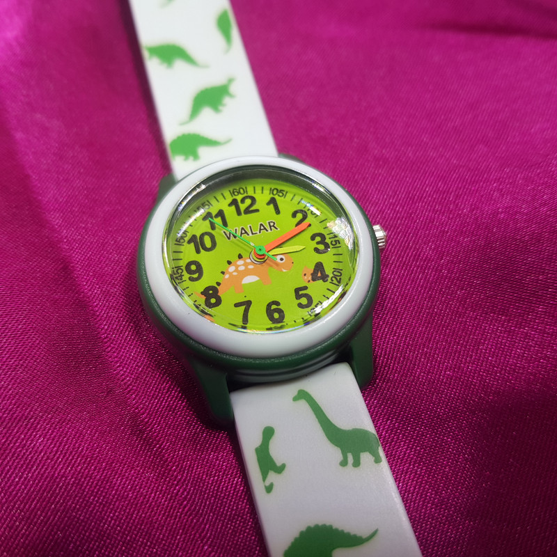 ساعت مچی عقربه ای بچگانه والار مدل ضدآب طرح دایناسور کد 12 ساعت مچی عقربه ای بچگانه والار مدل ضدآب طرح دایناسور کد 12