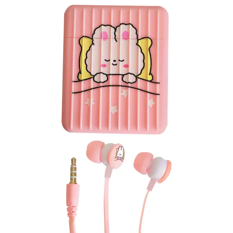 هنذفری مدل گود نایت طرح حیوانات به همراه کیف هندزفری