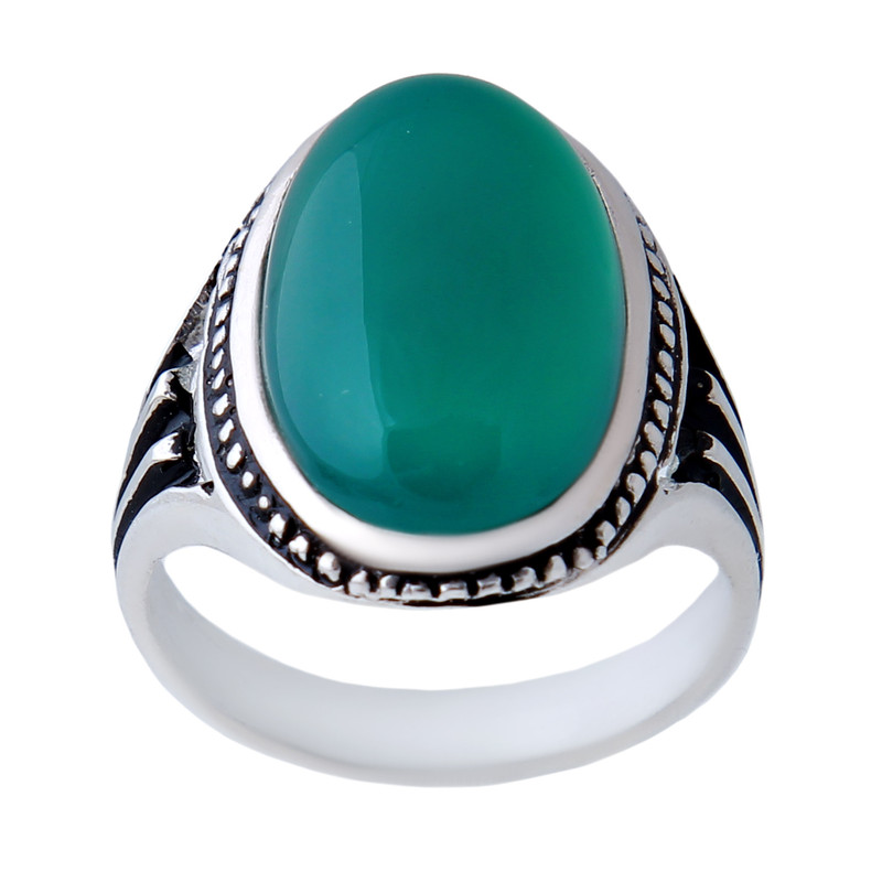 انگشتر نقره مردانه بازرگانی میلادی کد AM_845