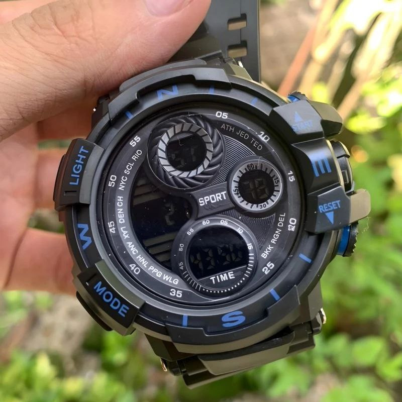 ساعت مچی دیجیتال مردانه مدل تک زمانه 01