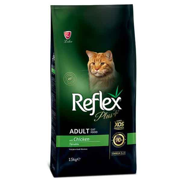 غذای گربه بالغ رفلکس مدل Adult Chicken وزن 15 کیلوگرم