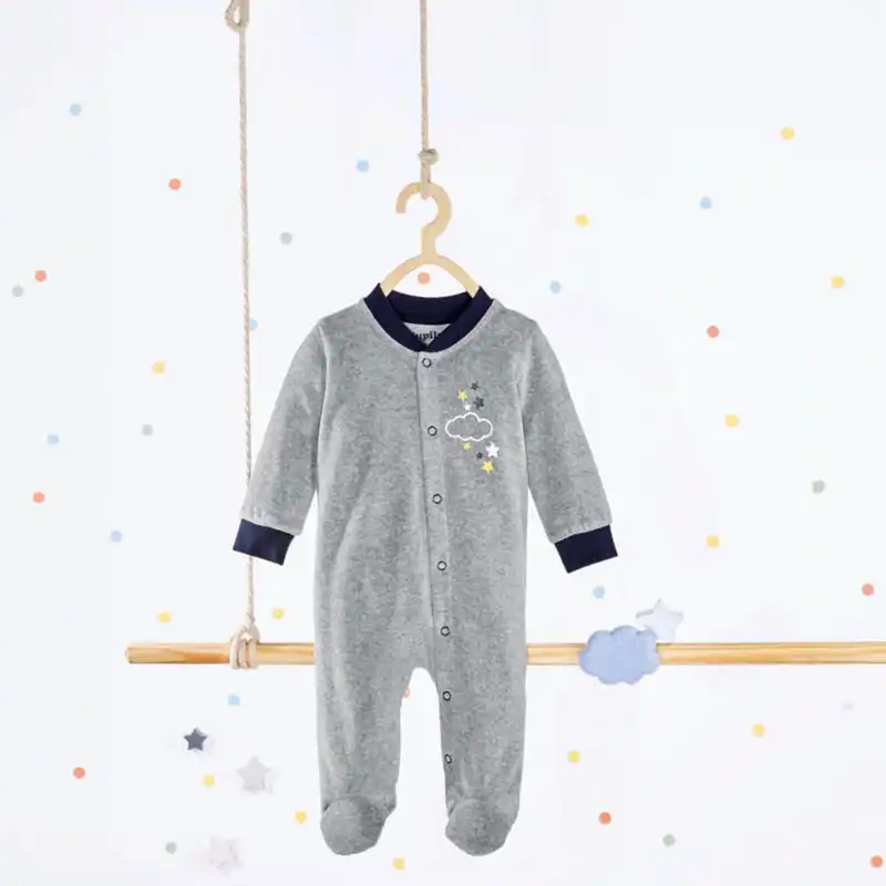 سرهمی نوزادی لوپیلو مدل ابر و ستاره جوراب دار