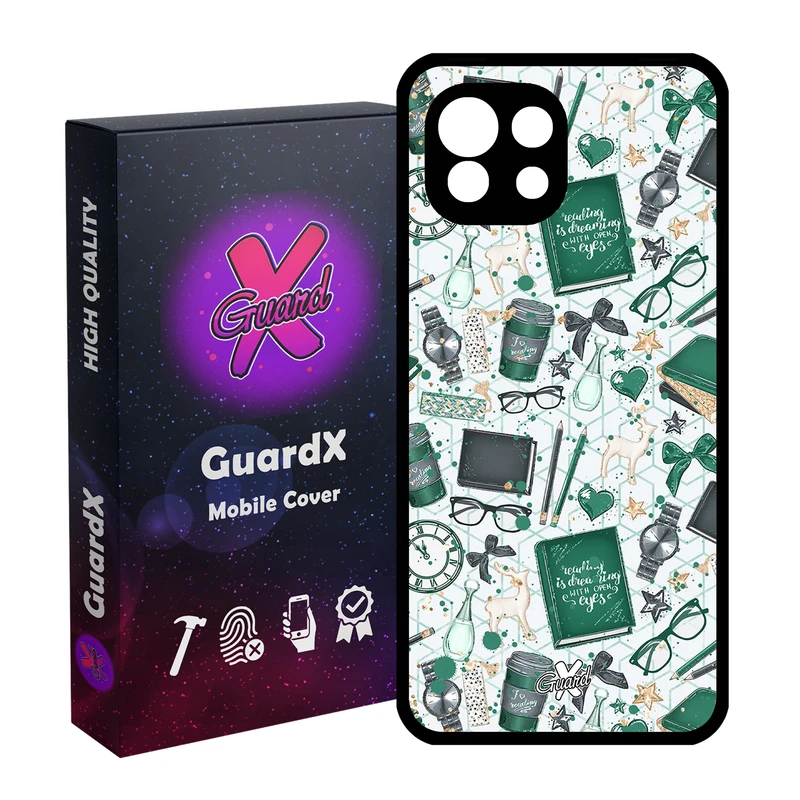 کاور گارد ایکس طرح کتاب مدل Glass10289 مناسب برای گوشی موبایل شیائومی Mi 11 Lite