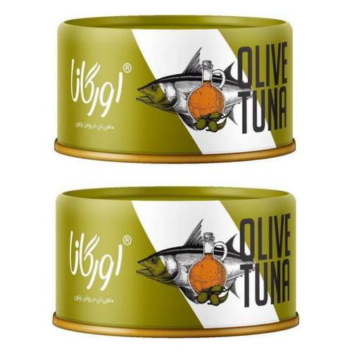 کنسرو ماهی تون در روغن زیتون اورگانا - 180 گرم بسته 2 عددی