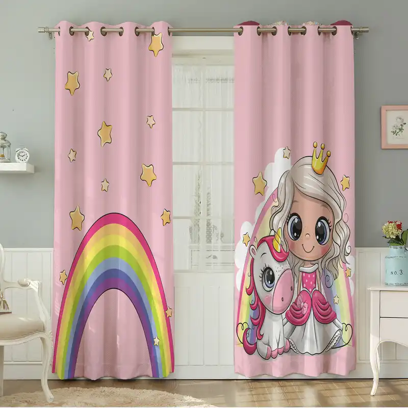 پرده نیروانا طرح کودک مدل مخمل کد 5253سایز 140×280 سانتی متر