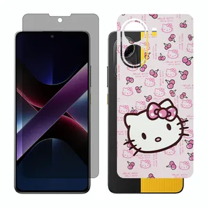 Glass Together model privacy screen protector suitable for Xiaomi Poco X7 Pro mobile phone with back cover sticker