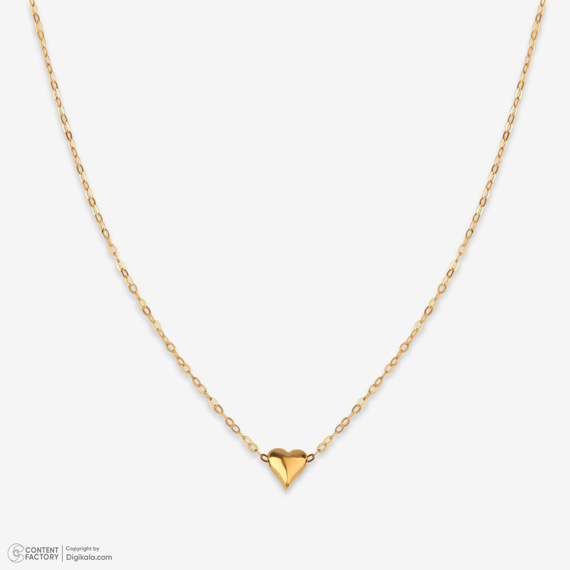 گردنبند طلا 18 عیار زنانه با زنجیر حلقه‌ای (فلامینگو) روبی آرت گالری مدل 312382