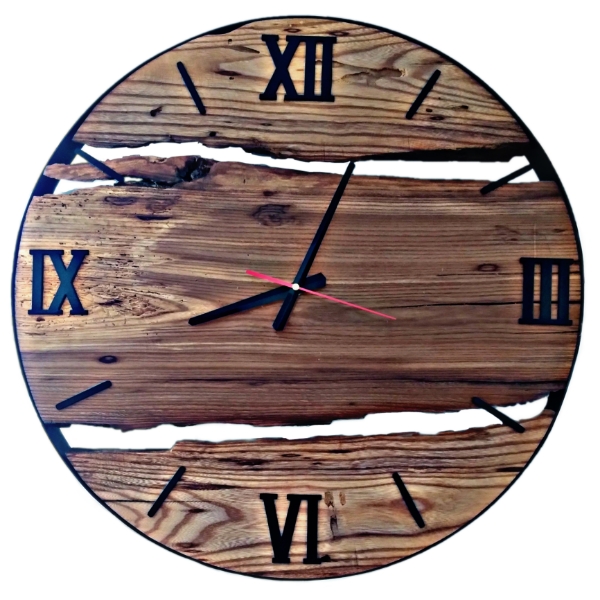 ساعت دیواری چوبی مدل s3