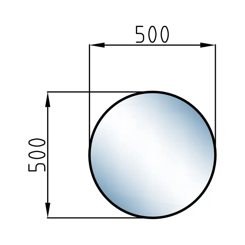 آینه آسان نصب فارابی مدل بک لایت کد CR17S021/2