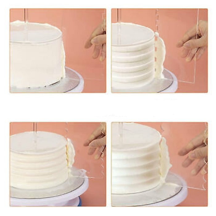 ابزار تزیین کیک به گز مدل صفحه گاناش خامه کشی کد 26.5 مجموعه 2 عددی