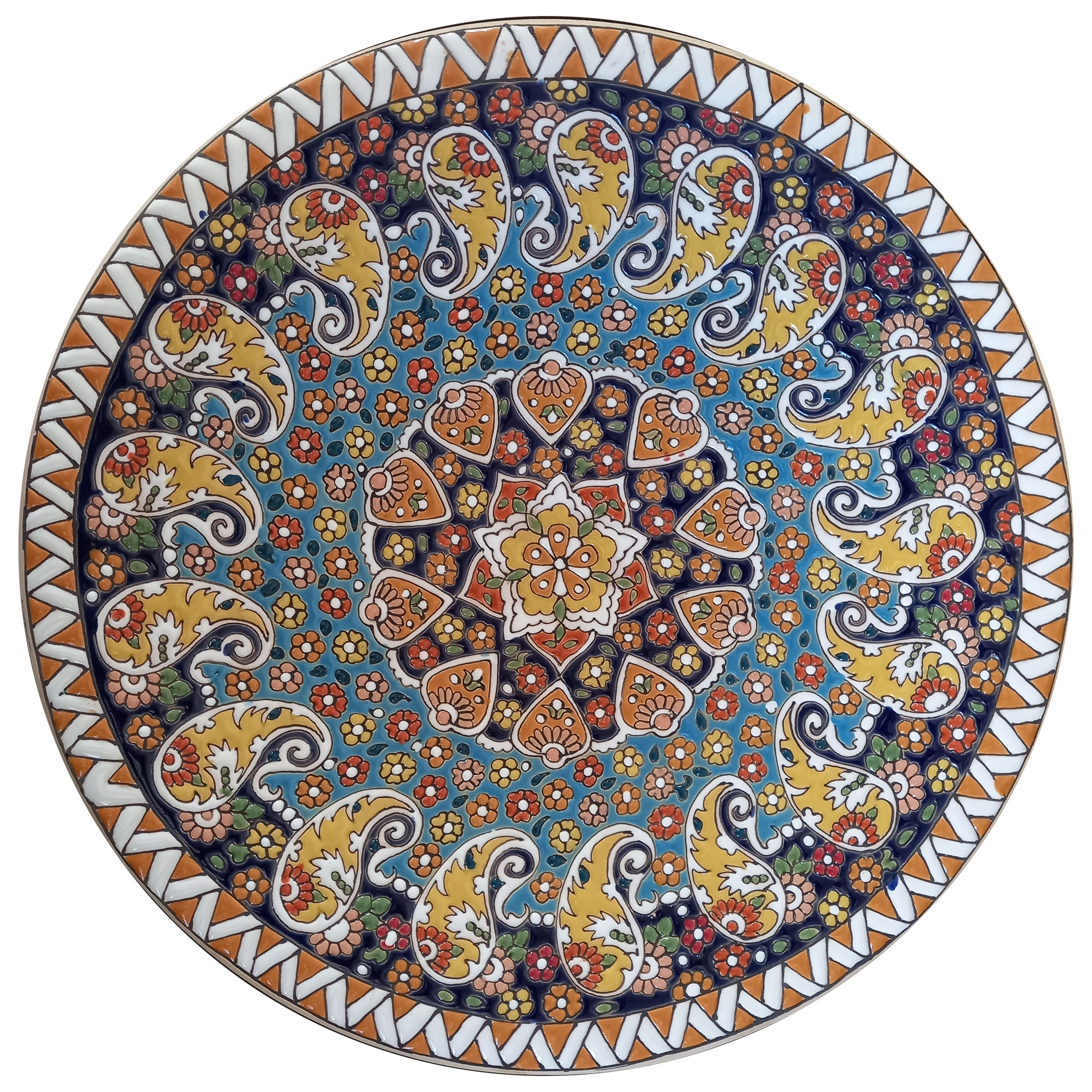 بشقاب میناکاری سفالی مدل R30