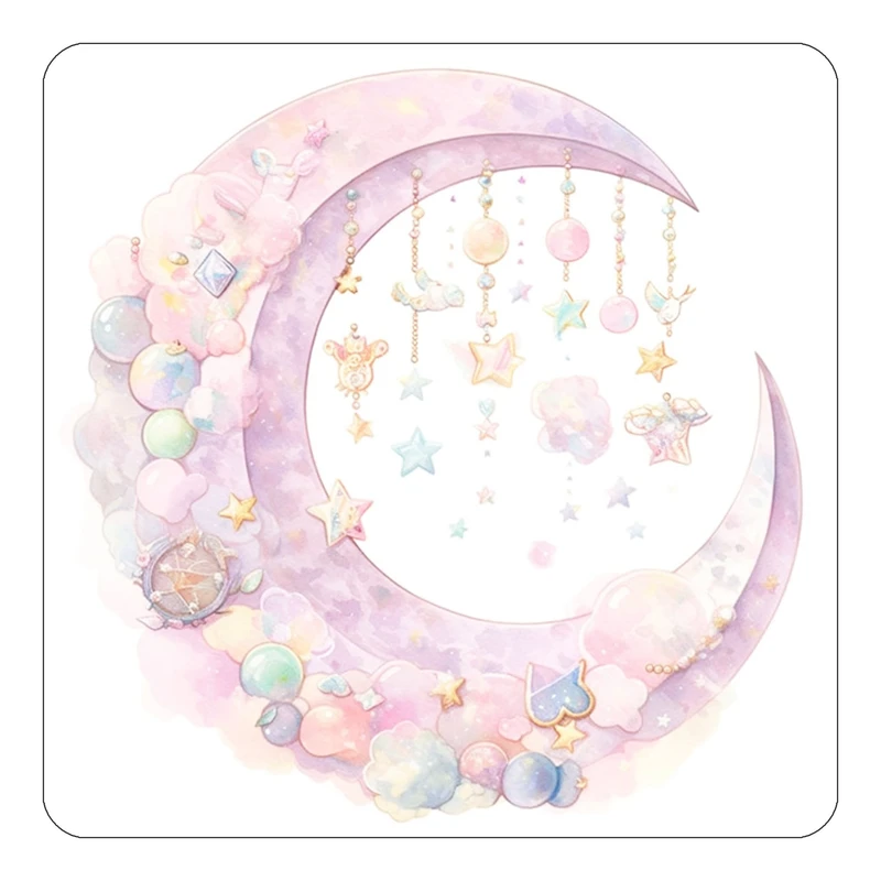 مگنت کاکتی طرح ماه و ستاره مدل mp54732