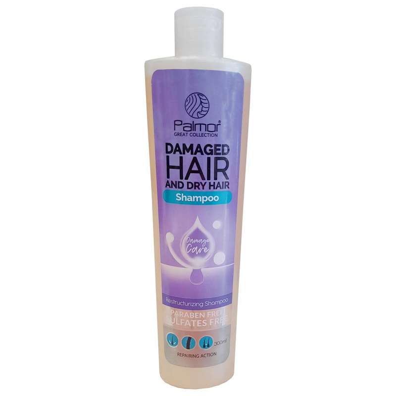 شامپو تقویت کننده و ترمیم کننده مو پالمور مدل Damage Hair حجم 300 میلی لیتر