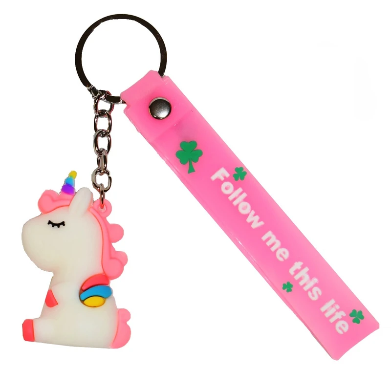 جاکلیدی دخترانه مدل فانتزی سیلیکونی طرح اسب تک شاخ یونیکورن کد uni110