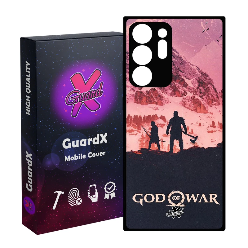 کاور گارد ایکس طرح God of War مدل Glass10075 مناسب برای گوشی موبایل سامسونگ Galaxy Note 20 Ultra