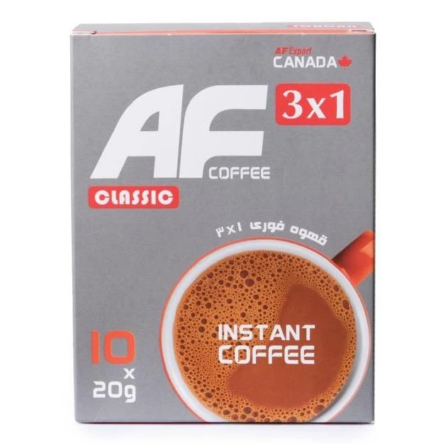 ساشه قهوه فوری 3 در 1 ای اف کافی - 20 گرم بسته 10 عددی 