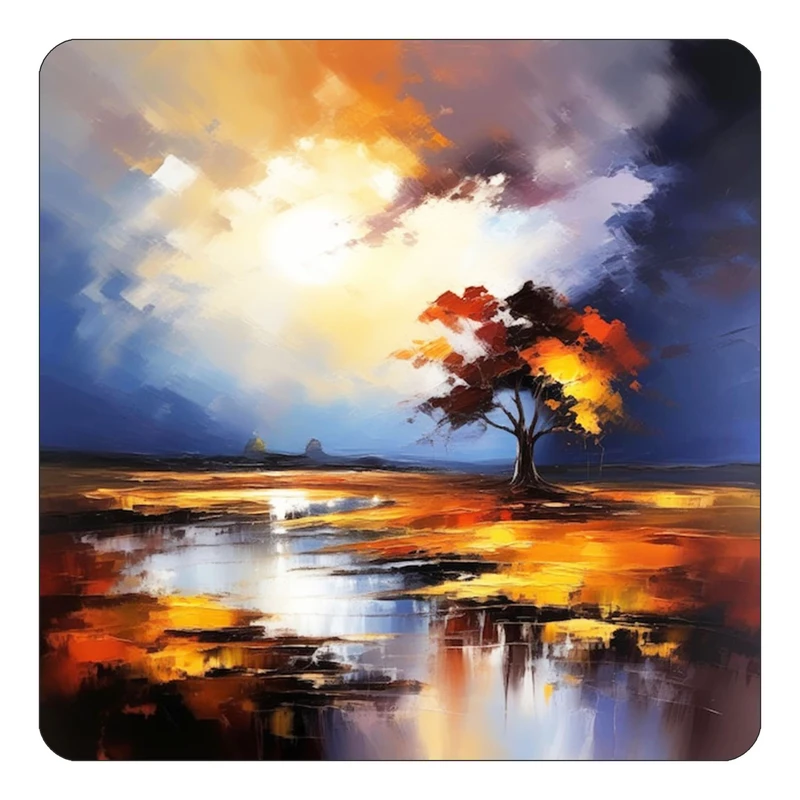 مگنت کاکتی طرح نقاشی رنگ روغن مدل mp69642