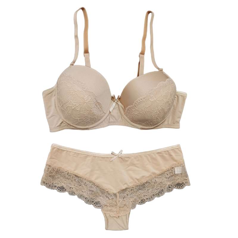 ست شورت و سوتین زنانه لورا گاردن مدل اسفنجی لایه نازک فنر دار کد 111